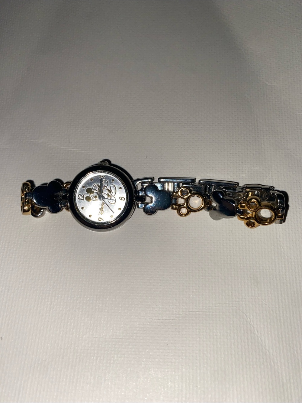 Vintage Disney Mickey Mouse Watch Gold And Silver design